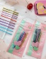 Fashion Wave Pattern Mixed Color 1 Dripping Alloy Hit Color Word Clip Set
