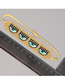 Fashion Gold Color Eyes Handmade Beaded Rice Bead Bracelet