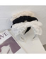 Fashion Beige Bowknot Lace Double Thin Side Embroidery Flower Headband