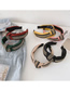 Fashion Green Wide-sided Satin Alloy Chain Knotted Headband