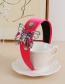 Fashion Black Fabric Alloy Diamond-studded Butterfly Headband