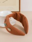 Fashion Brown Fabric Diamond-studded And Knotted Water Drop Headband