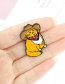 Fashion Ginger Cat Dripping Alloy Geometric Brooch