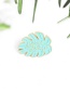 Fashion Blue Plant Leaf Alloy Enamel Brooch