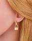Fashion Five-pointed Star Lock Hexagonal Star Earrings