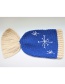 Fashion Blue Mermaid Yarn Crochet Kids Hat