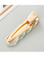 Fashion Gold Color Acrylic Chain Alloy Hairpin