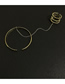 Fashion Gold Color Chain Stitching Alloy Geometric Ring Bracelet