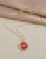 Fashion White Copper Inlaid Zircon Flower Necklace