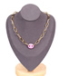 Fashion Pink Earrings Thick Chain Dripping Oil Pig Nose Necklace Bracelet Earrings