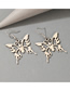 Fashion Silver Color Hollow Butterfly Alloy Earrings