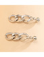 Fashion Silver Color Metal Thick Chain Alloy Hollow Earrings