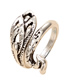 Fashion Weave Animal Snake Goldfish Geometric Woven Open Ring