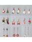 Fashion Wreath Christmas Tree Snowman Elk Drop Oil Alloy Geometric Earrings