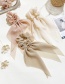 Fashion Flesh Pink Double-layer Bowknot Lace Streamer Large Intestine Circle Hair Rope
