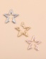 Fashion Gold Color Stainless Steel Five-pointed Star Hollow Ear Clip