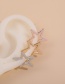 Fashion Gold Color Stainless Steel Five-pointed Star Hollow Ear Clip