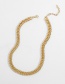 Fashion Gold Color Twist Chain Alloy Necklace