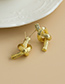 Fashion Golden Alloy Knotted Earrings