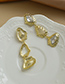 Fashion Golden Alloy Diamond Geometric Shape Earrings