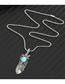 Fashion Diamond Feather Feather Wing Pendant Alloy Necklace