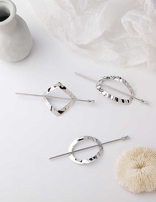 Fashion Square (gold Color) Geometric Metal Hollow Arc Hairpin