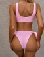 Fashion Red Solid Color Bandage Knotted Swimsuit