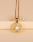 Fashion Suit Geometric Carved Five-pointed Star Diamond Hollow Necklace Earrings