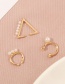 Fashion Suit Pearl Geometric Alloy Non-pierced Ear Clip