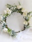 Fashion Color Mixing Fabric Flower Contrast Garland