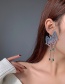 Fashion Single Geometric Butterfly Diamond-studded Alloy Earrings Without Pierced Ears