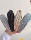 Fashion Gray Knitted Wool Wide Side Knotted Woven Headband