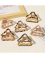 Fashion Mermaid Meal Acetate Alloy Triangle Hollow Resin Geometry Gripper
