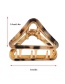 Fashion Cloisonne Acetate Alloy Triangle Hollow Resin Geometry Gripper
