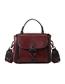Fashion Red Zipper Stitching Flap Wide Shoulder Strap One-shoulder Messenger Bag