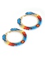 Fashion Color Mixing Rice Beads Hand-woven Geometric Earrings