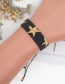 Fashion Black Rice Beads Hand-woven Beaded Five-pointed Star Bracelet
