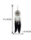 Fashion Color Mixing Alloy Feather Round Tassel Earrings
