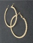 Fashion Golden Alloy Hollow Big Circle Earrings