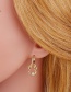 Fashion Girl Diamond-studded Couple Copper Inlaid Zircon Hollow Earrings