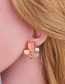 Fashion Yellow Oil Drop Diamond Geometric Alloy Earrings