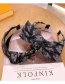 Fashion Knotted Denim Print Tie-dye Wide Version Big Bow Knotted Headband