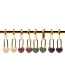 Fashion C Earrings Micro Inlaid Zircon Lock Love Key Earrings Necklace Set