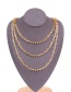 Fashion Necklace U-shaped Chain Smooth Thick Chain Copper Plating Necklace Bracelet Earrings
