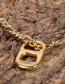Fashion Bracelet Pig Nose Pendant Thick Chain Earrings Necklace Bracelet