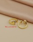 Fashion I 26 Letters Open Ring With Copper Inlaid Zircon