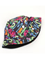 Fashion Color Graffiti Color Double-sided Printing Fisherman Hat