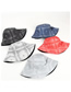 Fashion Gray Double-sided Cashew Print Fisherman Hat