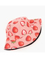 Fashion Strawberry Strawberry Print Double-sided Fisherman Hat