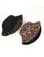 Fashion Camel Suede Leopard Print Double-sided Fisherman Hat